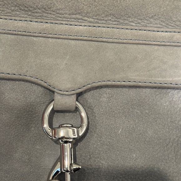 Rebecca Minkoff Women's Mini MAC Cross Body Bag with Guitar Strap - Dusty Blue - Picture 2 of 10